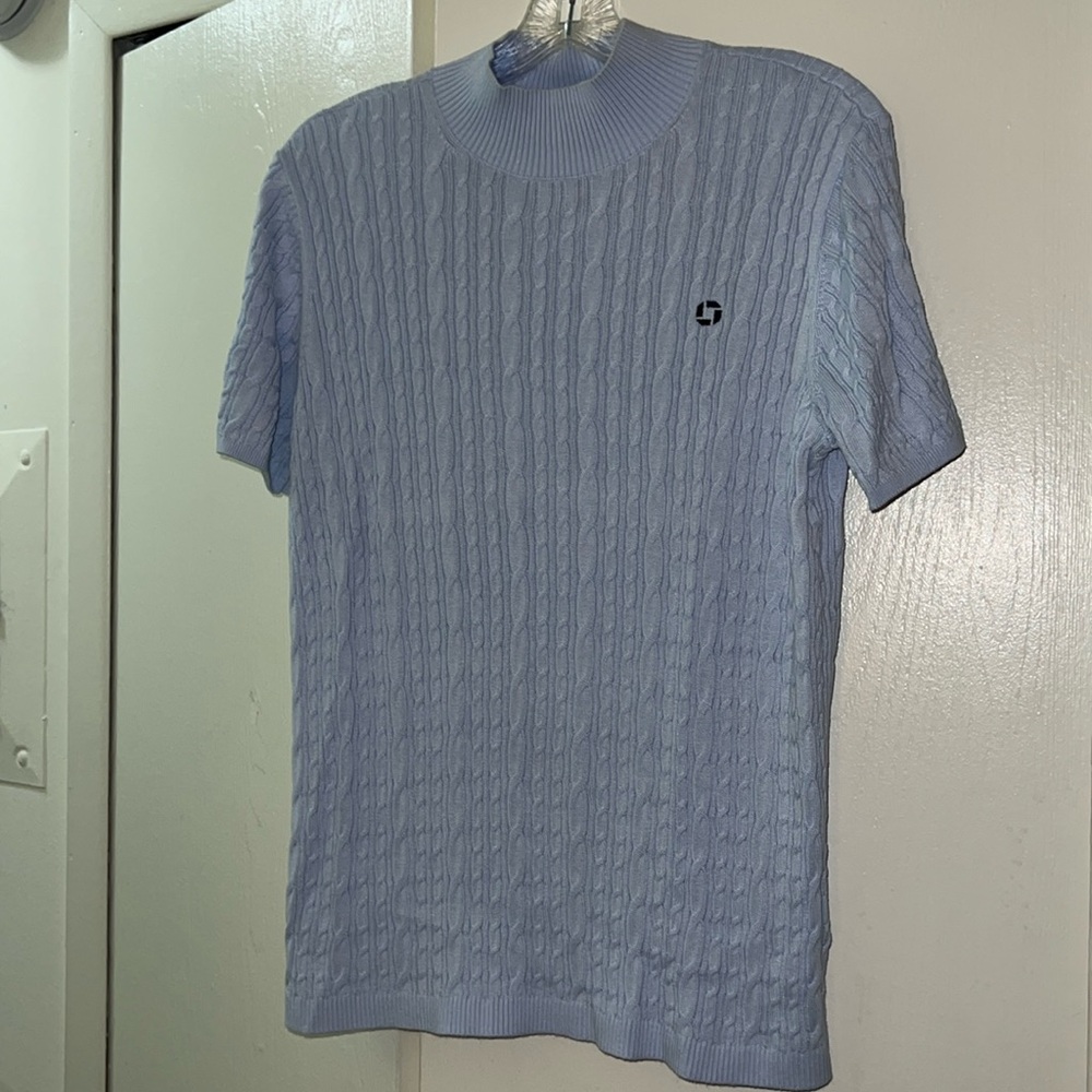 Women’s Lands’ End Chase Short Sleeve Sweater!